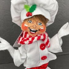 NWT Annalee Doll 2014 Merry Mint Chef Elf 9” Christmas Holiday figurine posable picture