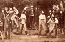 Antique CDV Photograph Engraving Fencing Students Swords L Meder's Heidelberg picture