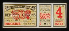 1960s Duplicate Ringside Ticket Dempsey vs. Gibbons Heavyweight Boxing Shelby MT picture