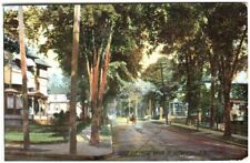 Vintage Postcard c1917 ~ Gloversville New York ~ View of First Ave from Main St picture