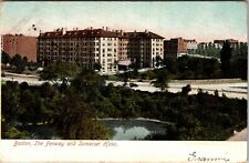 1906 Boston Massachusetts The Fenway And Somerset Hotel Antique Postcard picture