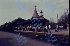 1975 35mm slide New Hope Pennsylvania Railroad Depot Locomotive Train #1990 picture