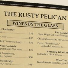 Vintage 1994 The Rusty Pelican Restaurant Menu Baseline Road Tempe Arizona picture