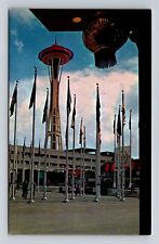 Seattle WA-Washington, Worlds Fair, Plaza of the States, Vintage Postcard picture