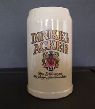 Rare 1L Vintage Dinkel Acker Stone Beer Mug Germany Stein picture