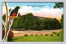 St Louis MO-Missouri, Forest Park, Worlds Largest Bird Cage Vintage Postcard picture