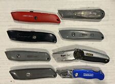 Lot Of 8 Utility Knives Razor Some Vintage Stanley General Kobalt Craftsman Etc. picture