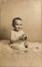 RPPC Richmond Virginia Baby with Ball Lewis E Newsome Real Photo Postcard c1910 picture