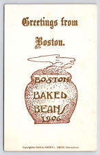 1906~Boston Bakes Beans~Art Greeting~Harry Smith~Massachusetts~Antique Postcard picture