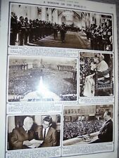 Printed photo Iran Tehran Shah at reception for his generals 1958 ref AL picture