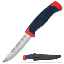 USA Flag Fixed Blade Knife Patriotic Fishing Camping Hunting with Sheath 8.5