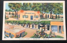 Burch Camp Taos NM New Mexico Linen Hwy 64 Vintage Postcard U62 picture
