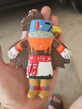 Vintage - Chalkware Totem Bird - Native American Chief - Hand Painted picture