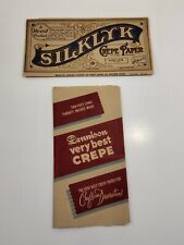 Vintage Ephemera Crepe Paper Packaging Only Silklyk & Demmison 1940s-50s? picture