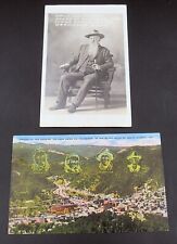 Lot of 2 Old Deadwood South Dakota Post Cards Uncle Jim Allen Fast Stage Coach picture