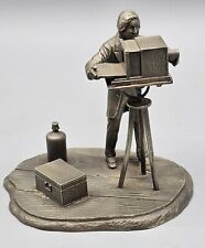 Deutsches Museum Louis Jacques Mande Daguerre Pewter Figure/Sculpture, Inventor  picture