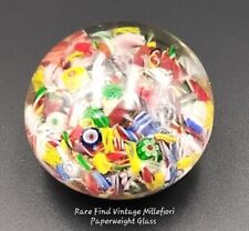 Rare Find Vintage Millefiori Glass Paperweight picture