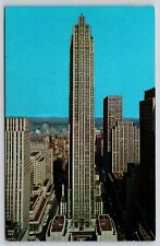 Postcard Aerial View Rockefeller Center New York City New York picture