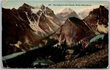 Banff Canada 1910s Postcard Lake In The Clouds Canadian Rocky Mountains picture