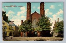 Salem, MA-Massachusetts, Second Unitarian Church c1912 Souvenir Vintage Postcard picture