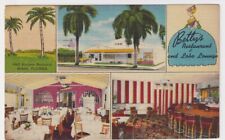 Vintage Miami Restaurants Postcard -Betty's Restaurant and Lobo Lounge Miami, FL picture