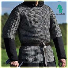 Chainmail shirt Half sleeve Chainmail shirt, 10 mm Flat Riveted With Flat Warser picture