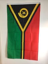 Vanuatu Flag 5 x 3 FT - 100% Polyester With Eyelets - Oceania has minor spots picture