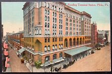 Postcard Philadelphia PA - Reading Railroad Terminal Station picture
