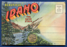 Beautiful Idaho Gem State 1940s Postcard Folder PF404 picture