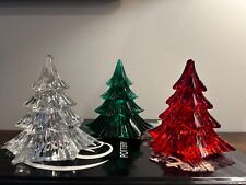 Viking Glass Christmas Tree Lot of 3, 4.5