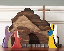 Easter Scene Wooden Decoration - Nativity Scene, Easter, Jesus Resurrection picture