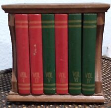 Vintage Set of Wooden Book Coasters picture