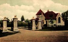 Postcard entrance to Wildwood cemetery Williamsport, Pennsylvania picture