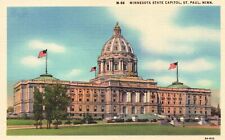Postcard MN St Paul Minnesota State Capitol 1933 Linen Antique Vintage PC f922 picture