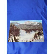 Olympic Ski Jumping Hill Italia Postcard Chrome Divided picture
