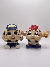 Vtg Fitz and Floyd 1991 Anthropomorphic Chocolate Chip Cookie Salt Pepper picture