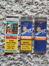 VINTAGE Mid Cent. MATCHBOOK LOT of (3)  40's, 50's  Saline County, NE  NICE picture