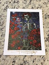 BLOTTER ART SKELETON & STARS SIGNED AND NUMBERED  AP 19/21  STANLEY MOUSE  COA picture