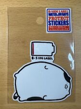B-Side Label Sticker Low Battery 🪫 Fat Cat Water&UV Protective Made In Japan picture