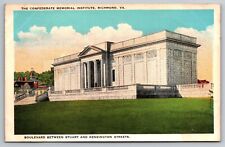 Confederate Memorial Institute. Richmond Virginia Vintage Postcard. VA picture