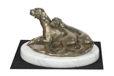 Weimaraner - Figurine with A Dog On White Marble Art Dog picture