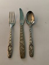 Vintage Yeoman Child’s Silver Plated EPNS Cutlery Set - Knife, Fork, Spoon Read picture