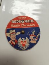 1940's Red Ryder Rodematic Radio Decoder Victory  WWII  Vintage Toy picture