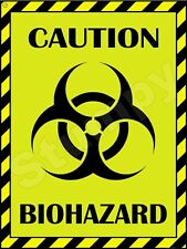 Caution Biohazard  Metal Sign 9