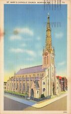 Postcard St Mary's Catholic Church Norfolk Virginia VA 1940 picture