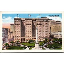California San Francisco Hotel St Francis ~ 1920s vintage postcard picture