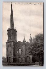Washington NJ-New Jersey, Presbyterian Church, Religion, Vintage Postcard picture