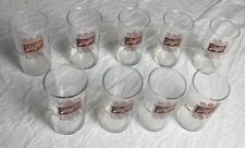 Vintage 4.5 Inch Schlitz Beer Shell Glasses Red Print 9 Glasses Collectible picture