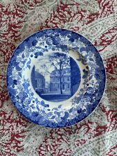 Harvard University 1927 Wedgwood Mower Hall Holden Chapel Plate Blue & White VTG picture