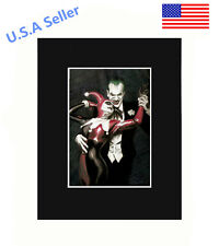 Joker & Harley Quinn 8x10 matted Art Print Poster Decor picture Gift U.S Seller picture